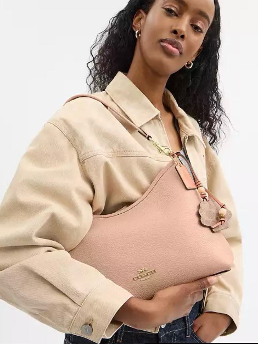 🤍New Coach Laurel Shoulder Bag With Shell Charm (Exclusive) - Picture 5 of 6